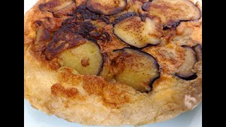 Deliciosa Tortilla de berenjena y cebolla | Receta Fácil