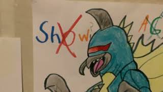 Showa gigan 1976 drawing#godzilla #drawing