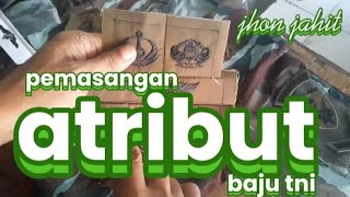 CARA PASANG BET ATRIBUT BAJU TNI AU