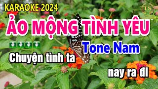 Ảo Mộng Tình Yêu  Karaoke Tone NAM Nhạc Sống | Sinh Nguyễn Karaoke