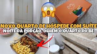 NOVO QUARTO DE VISITAS 😱 + NOITE DA PORÇÃO, OLHEM COMO FICOU LINDO O QUARTO DO BABY, PERFUME NOVO