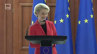 Maia Sandu și Ursula von der Leyen, conferință de presă