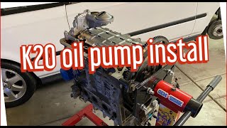 K20 Type S OIL PUMP INSTALL ON K24 (STEP BY STEP)