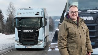 Driving an electric truck 550 km in freezing cold