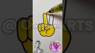 🔅 Emoji Nasıl Çizilir✌️ Boyama Kitabı Artık Ultimate Emoji Boyama Kitabı Adım Adım KOLAY mı? #shorts