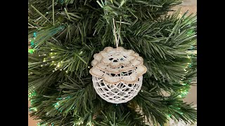 How to Crochet a Ball Ornament for a Christmas Tree - Tutorial #8