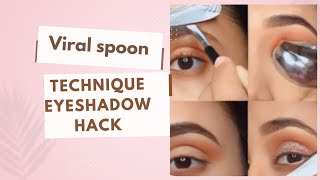 VIRAL SPOON EYESHADOW HACK| GLITTER CUT CREASE TUTORIAL FOR BEGINNERS