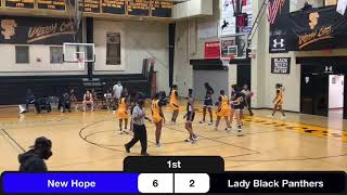 Lady Black Panthers vs New Hope Academy