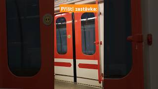 Ride in Prague Metro to Kolbenova