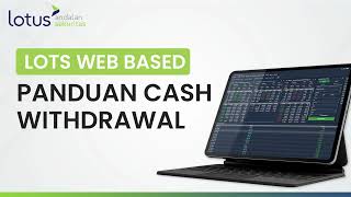 Panduan Cash Withdrawal LOTS Web Based