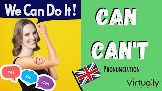 How to pronounce CAN and CAN'T (Beginner English Level)