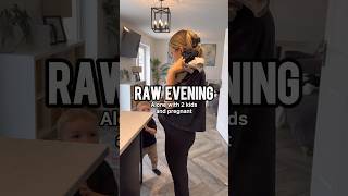 REALISTIC EVENING , pregnant mum of two #shorts #eveningroutine #bedtimeroutine #pregnant