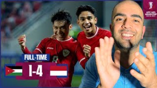 JORDAN VS INDONESIA FOOTBALL AFCU23 Reaction