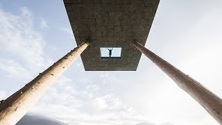 World's Scariest Swimming Pool: Hotel Hubertus 25 M Tall Glass Pool Hotels Swimming Pools Italy