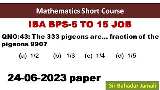 mathematics past iba past paper solutions / past paper iba sukkur test preparation