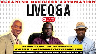 Cleaning Business Automation LIVE Q&A