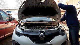 Амортизатор (упор) капота на Renault Kaptur 16-02 (обзор, установка)