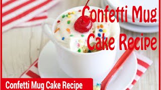 Confetti Mug Cake Recipe