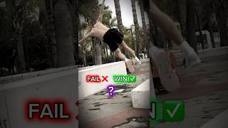 FAIL OU WIN ❌✅ #shorts #parkour #fail #gymnastique