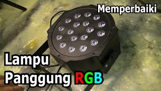 Fix Lampu Sorot Lampu Panggung Spotlight RGB yang Matot