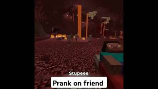 Pranking my friend while he is sleeping in MInecraft