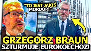 GRZEGORZ BRAUN PRZEPROWADZIŁ POTĘŻNY SZTURM NA EUROKOŁCHOZ! KONFEDERACJA ROBI PORZĄDEK!