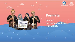 Permata - Juara 2 Kategori Purwarupa Aplikasi KBKM 2019