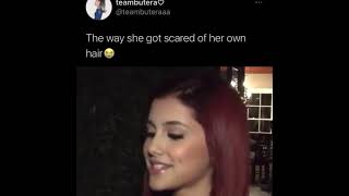 Ariana Grande got scared of her hair