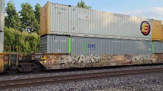 5 BNSF intermodal train in Joliet Illinois