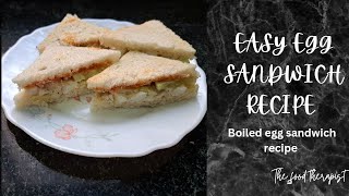 Easy egg sandwich recipe | Trending boiled egg sandwich recipe | egg Mayo sandwich