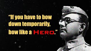 15 Greatest Quotes of Netaji Subhash Chandra Bose | Words of Wisdom | #quotes #quotestoliveby