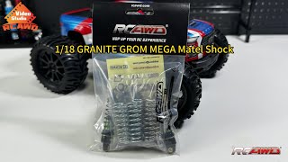 🛠️🛠️RCAWD 58mm New Upgraded Oil Shock for Arrma 1/18 GROM ! 🚗💨