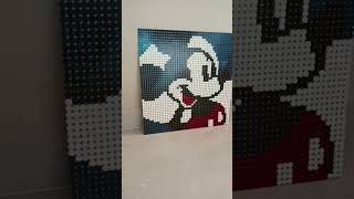 LEGO DISNEY MICKEY MOUSE ART USING PAB WALL PIECES MICKEY SIDE!!!! #dp13tube