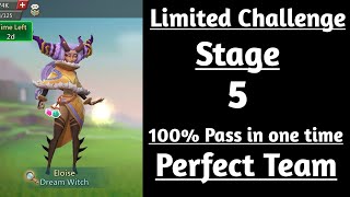 Lords mobile Limited Challenge Saving Dreams Stage 5|Dream Witch Limited Challenge Stage 5