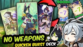 Tighnari is the QUICKEN King!? Burst Quicken Deck GUIDE Genshin TCG