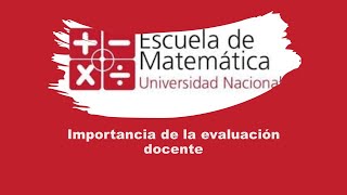 Importancia de la evaluación docente