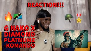 G Nako X Diamond Platnumz - Komando(Official Music Video)| REACTION I 🇹🇿STVN I THE TZ RAMBO 😭🔥🔥