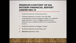 Interim Financial Reporting