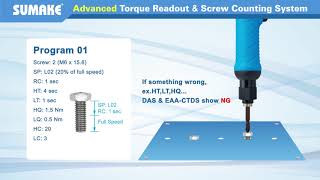 SUMAKE Advanced Torque Readout & Screw Counting System- EAA-CTDS