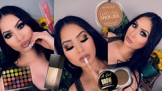 GRWM: FULL COVERAGE FACE +  OLIVE GREEN EYE MAKEUP | TANIAXO