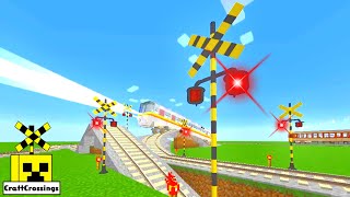 踏切 アニメ Train Railway Railroad Crossing Animation Minecraft  036-06