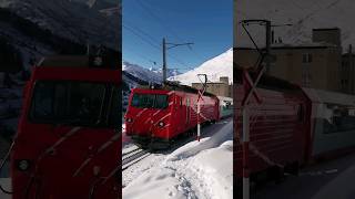 Glacier Express in Andermatt #youtubeshorts #short #shorts