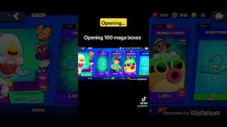 Brawl stars opening 100 mega boxes ! #brawlstarsshorts #brawler #shorts #brawlstars #montage #brawls