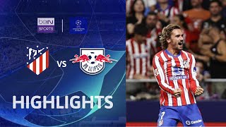 Atlético Madrid 2-1 RB Leipzig | Champions League 24/25 Match Highlights