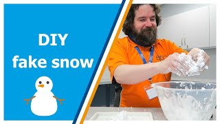 How to make fake snow