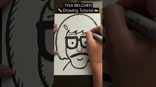 Everyone Can Draw! - TINA BELCHER ✍️ Drawing Tutorial 😀✏️ #bobsburgers #tinabelcher #thebelchers