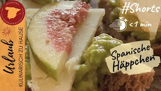 🇪🇸 Manchego Feigen Avocado Pincho - Tapas #Shorts Spanische Rezepte unter einer Minute 🇪🇸