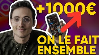 J'ESSAIE DE GAGNER 1000€ SUR INSTAGRAM : SANS POSTER DE PHOTOS, SANS STORY ET SANS ABONNÉS (Ep 1)