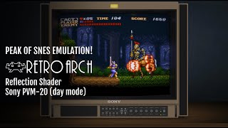 Retroarch Reflection Shader | Sony PVM-20 (day mode)