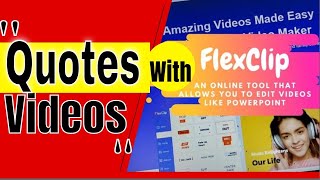 How to Make Quotes videos with FlexClip Video Maker 2023